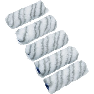 5er-Pack LUX Dispersionswalzen, 10 cm, Polyester Kurzflor, für Dispersionsfarbe.