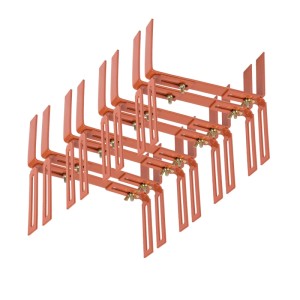 BigDean 8 Stück Blumenkastenhalter Terrakotta Standard H Form Kasten Halter Balkonkastenhalter
