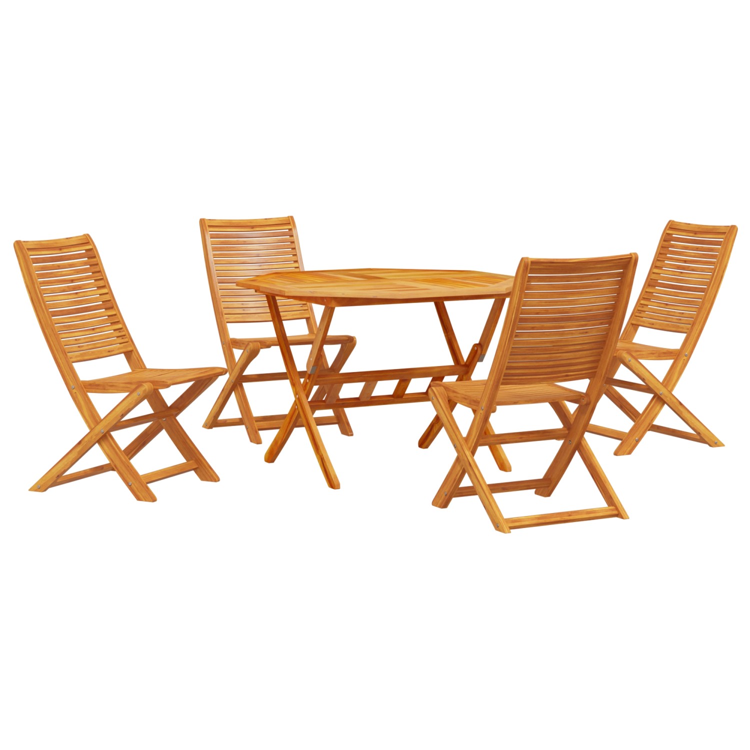 vidaXL 5-tlg Garten-Essgruppe Massivholz Akazie 3375706 günstig online kaufen
