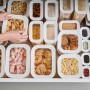 Mepal Modula Vorratsdosen-Set, 5-teilig, weiße Aufbewahrungsboxen für Küche, transparent.