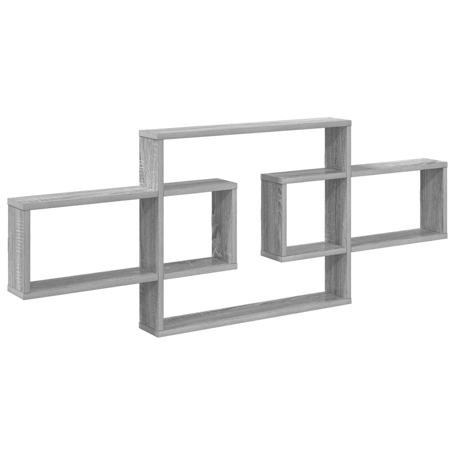 vidaXL Wandregal Sonoma-Grau 130 x 10 x 50 cm Holzwerkstoff 8012457