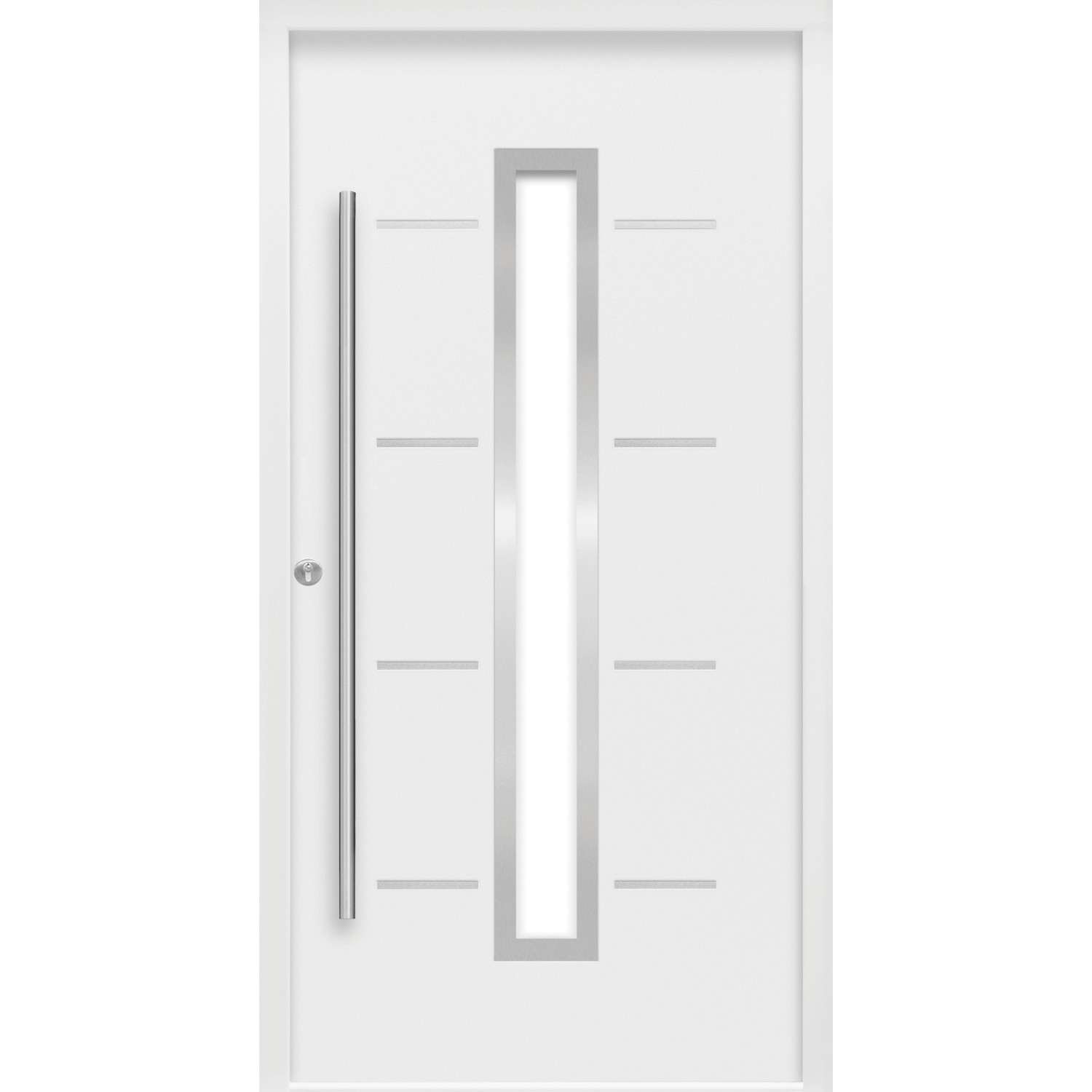 Haustür Thermospace Milano Prime 110 cm x 210 cm Weiß Anschlag L günstig online kaufen