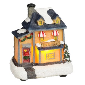 Beleuchtete Miniatur "Candy Shop" aus der Luville Collectables Serie, Weihnachtsdekoration.