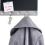 Wenko Magnetische Garderobe mit 5 Haken, Memoboard und beschreibbarer Glasfläche, inklusive Jacke und Schlüssel.