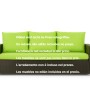Setgarden Bankkissen Lemon, 100x60 + 2x50x56cm, für 2-Sitzer Gartenbank.