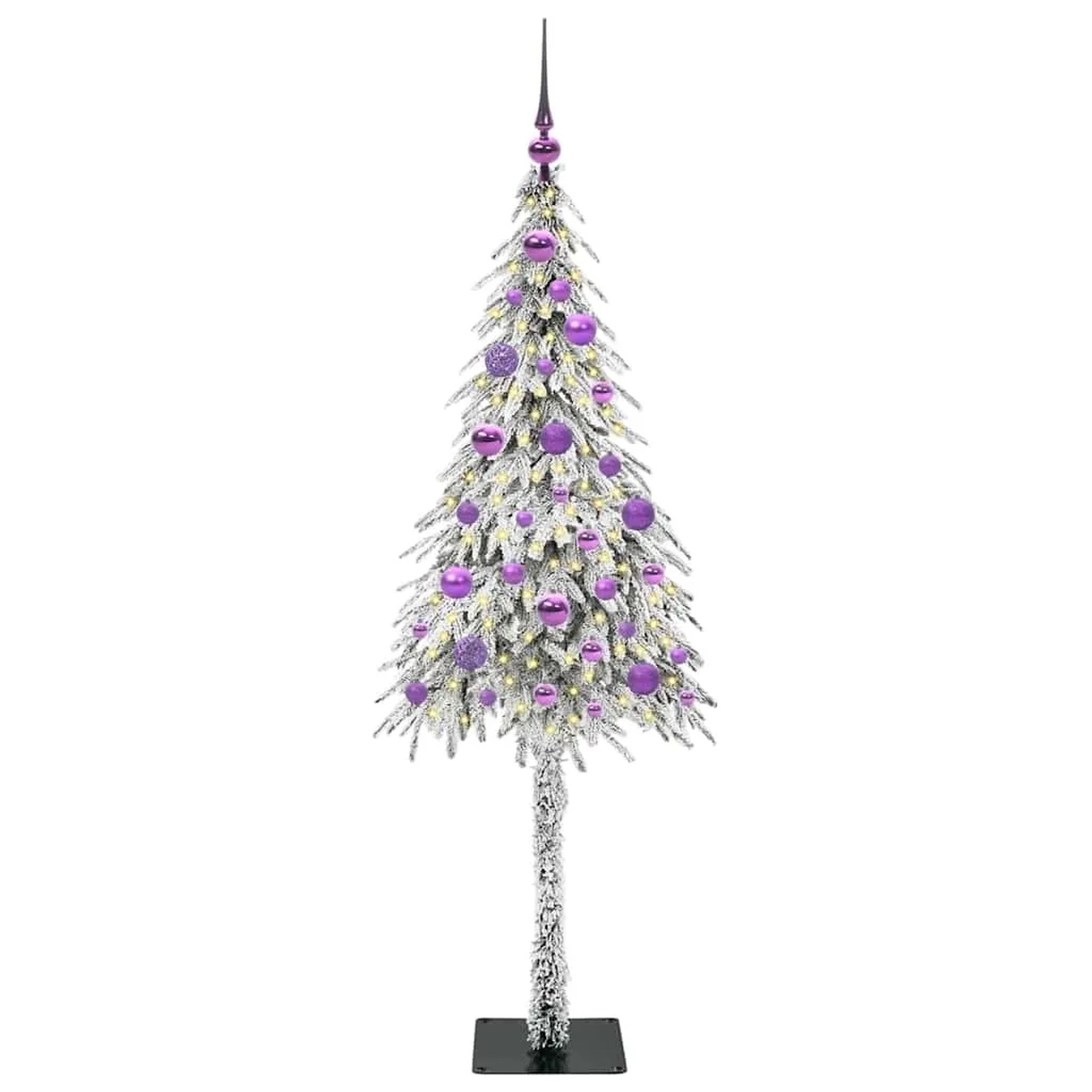 vidaXL Weihnachtsbaum mit 150 LEDs Weiß 150 cm PE und Stahl 3396222