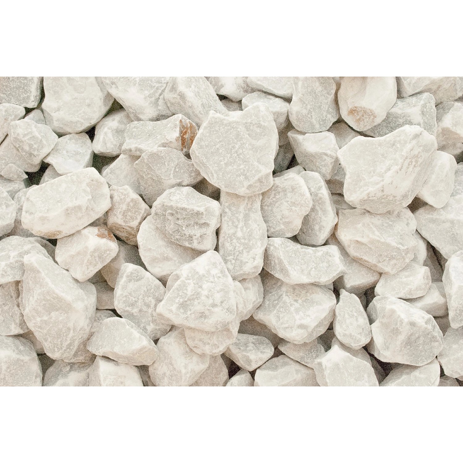 Marmorbruch Carrara Weiß 25 - 50 mm 1000 kg Big-Bag