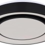 Globo LED Deckenleuchte Sully, Ø 38 cm, schwarz/opal, mit Farbwechsel und Dimmfunktion.