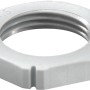 Wiska Gegenmutter M20 x 1,5 mm, Kabelschelle aus Kunststoff, hellgrau.