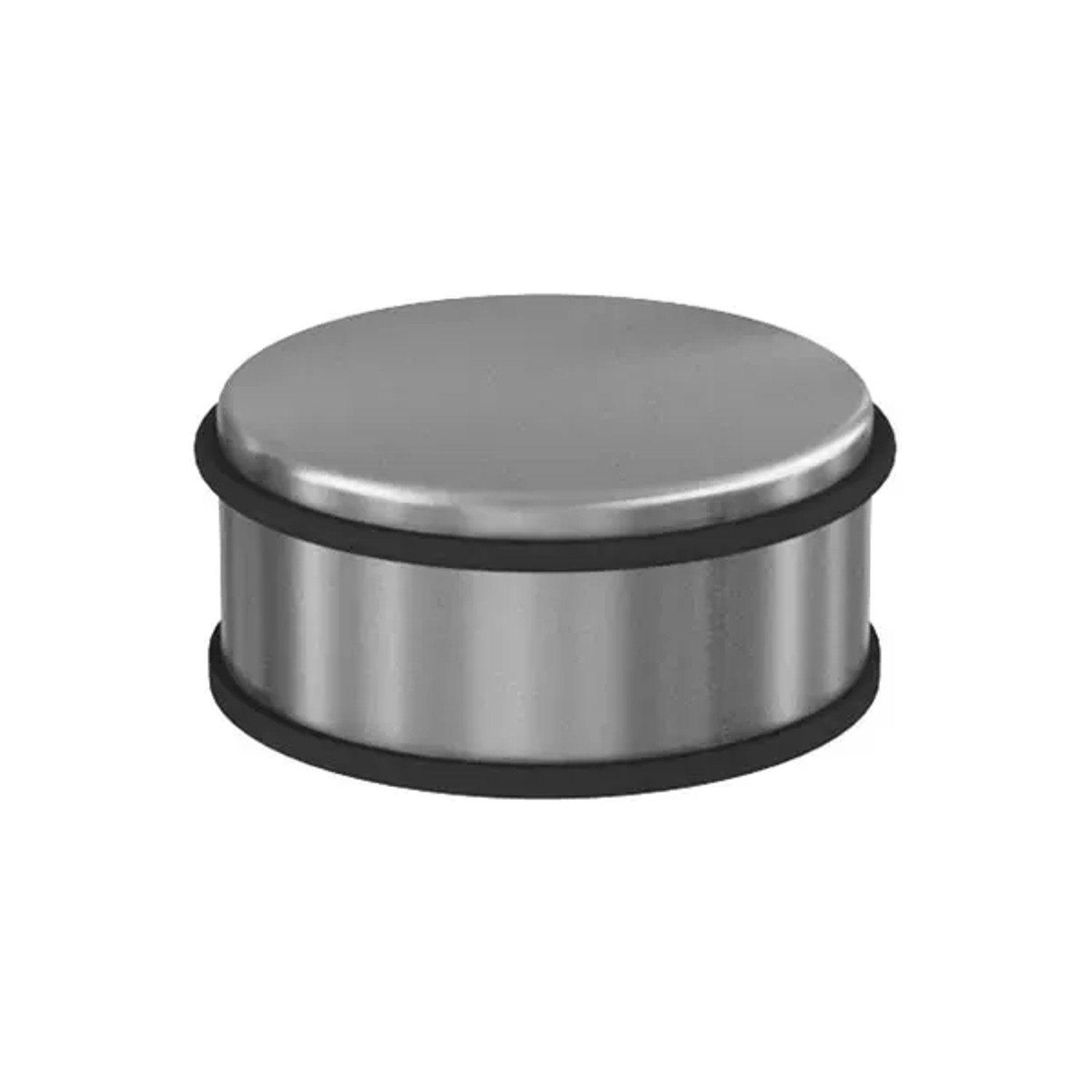 Basi Boden-Türstopper Set, 4 Stück, Edelstahl mit Gummiring für optimalen Schutz.