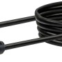Schwarzes Schwaiger Antennenkabel, 3 m, für Audio- und Videoübertragung.