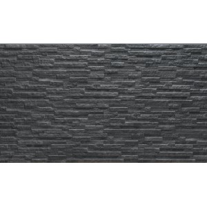 Klimex Verblender Feinsteinzeug UltraStrong Firenze 4D, 40x16 cm, Anthrazit für Innen- und Außenbereich.