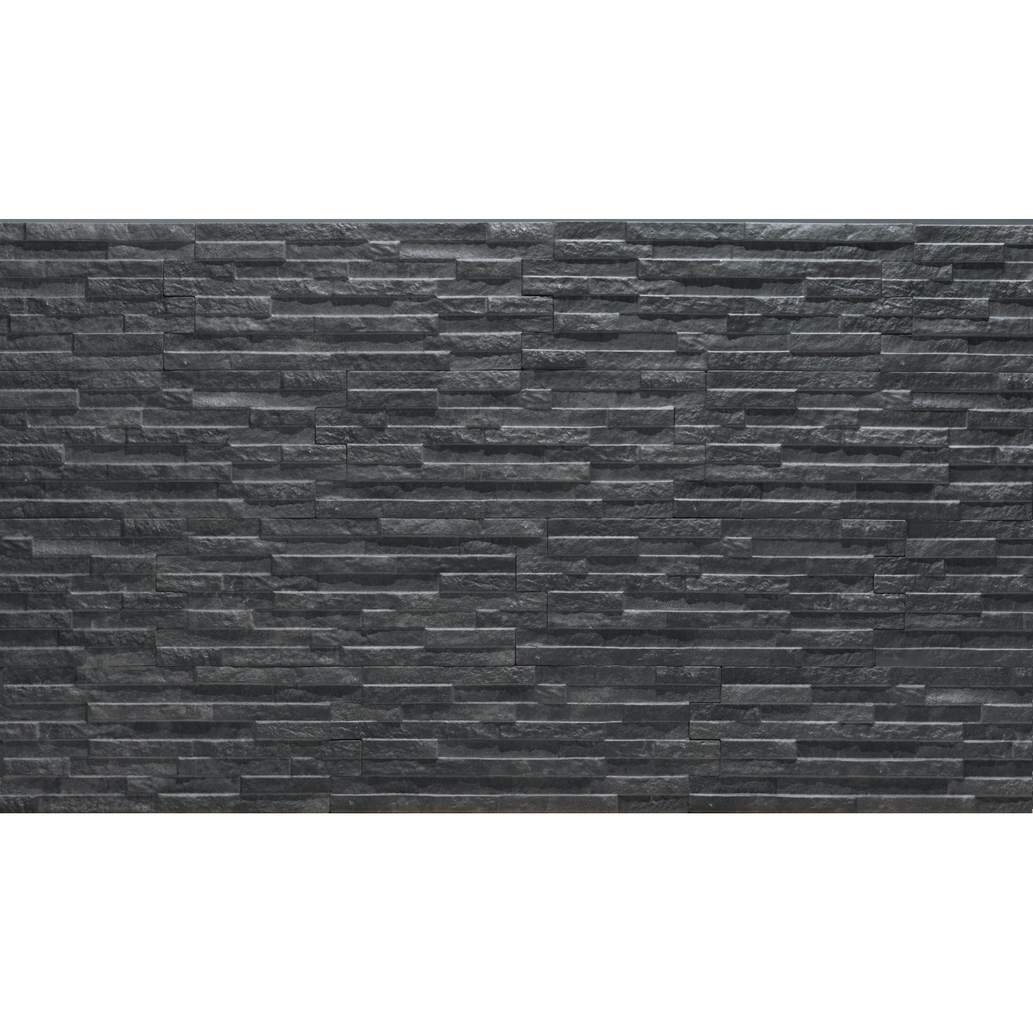 Klimex Verblender Feinsteinzeug UltraStrong Firenze 4D, 40x16 cm, Anthrazit für Innen- und Außenbereich.