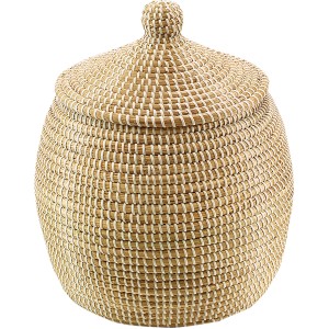 Kobolo Aufbewahrungskorb Korb aus Getrocknetem Seegras 34x32 cm