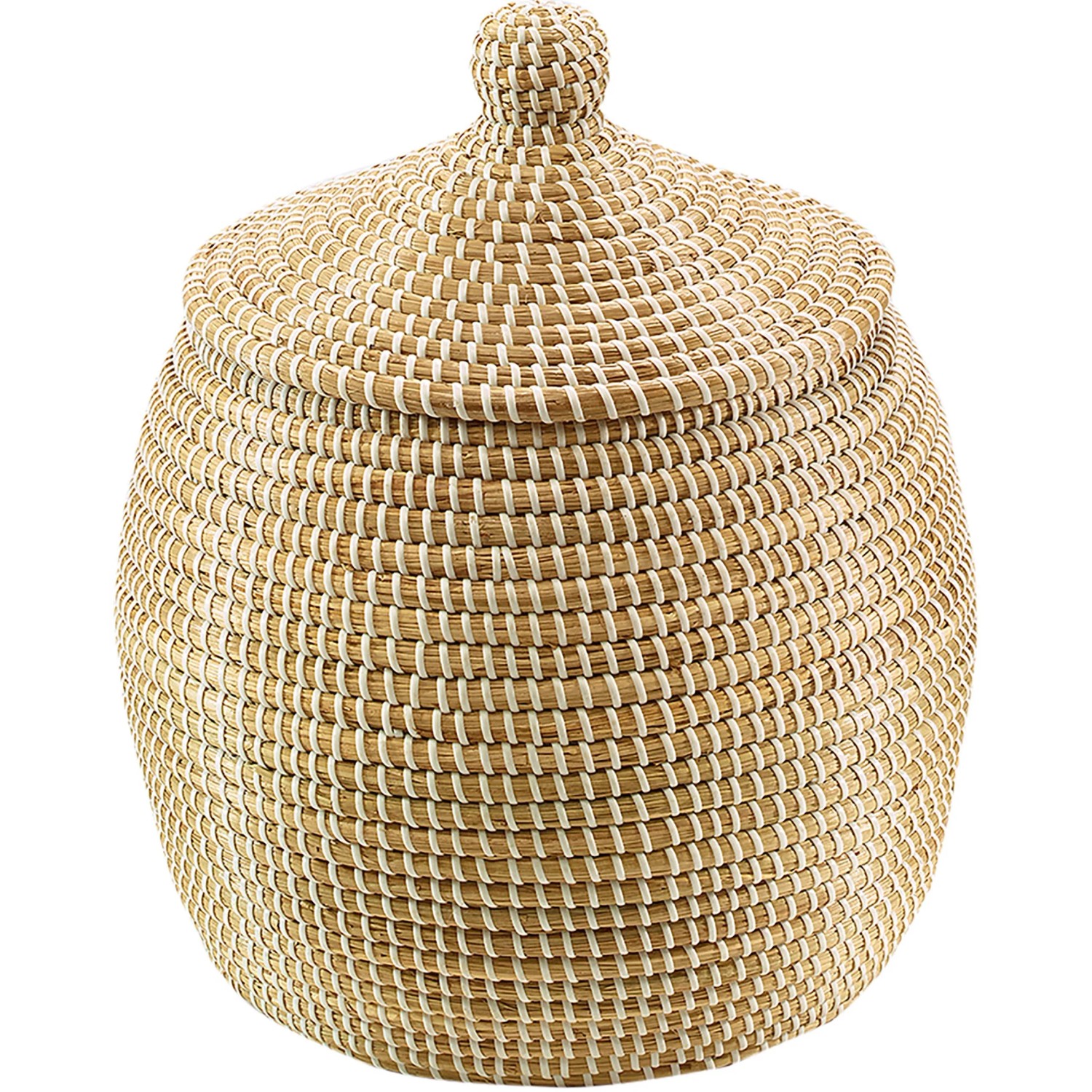 Kobolo Aufbewahrungskorb Korb aus Getrocknetem Seegras 34x32 cm