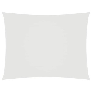 vidaXL Sonnensegel Oxford-Gewebe Rechteckig 6x7 m Weiß 135277