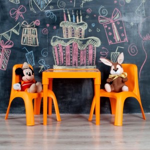 KMND Kindertisch Hellorange 2112