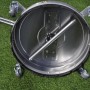 FM-SOLAR Flächenreiniger (52 cm) für Hochdruckreiniger, Edelstahl, mit Rädern.
