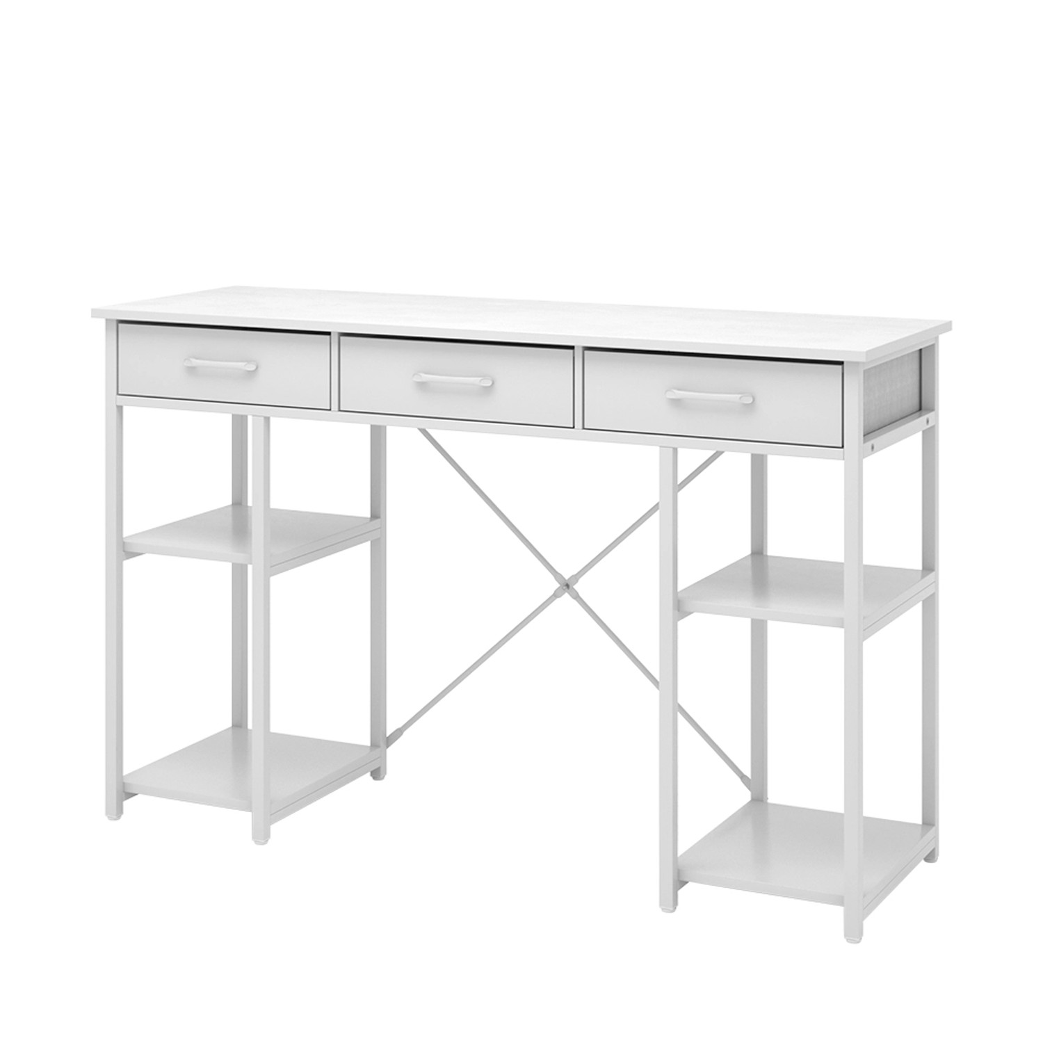 Vicco Schminktisch Chino Weiß 120 cm mit Schubladen