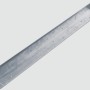 Graue Scherf Rasenkante aus Alu-Light, 121 cm lang, zur Abgrenzung von Gartenbereichen.