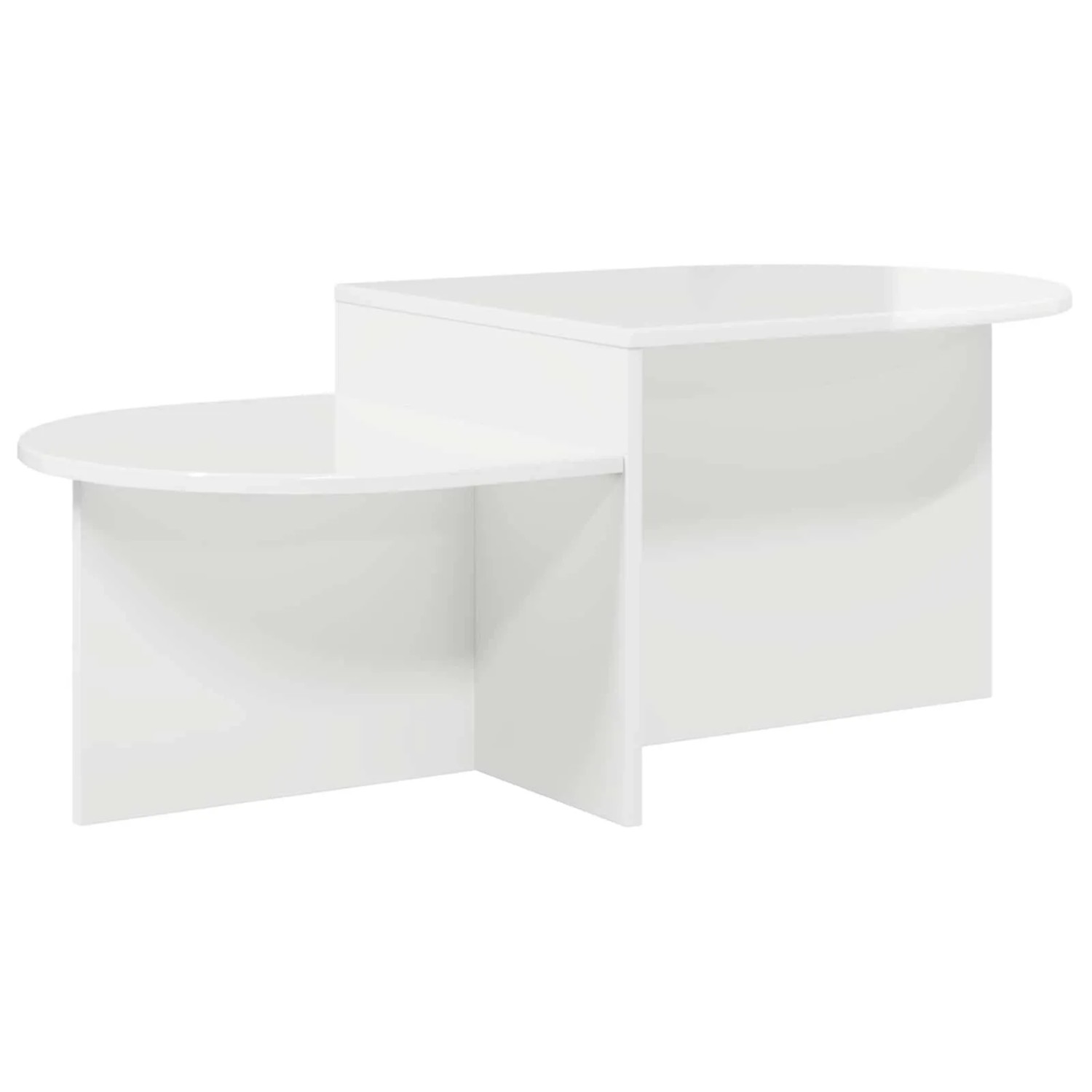 vidaXL Couchtisch Hochglanz Weiß 100 x 50 x 40 cm Holzwerkstoff 8001050