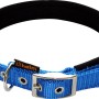 Blaues Heim Hundehalsband (45 cm) mit weichem Neoprenfutter und Metallschnalle.