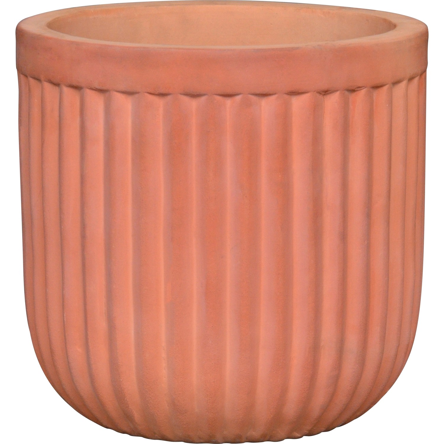 Pflanztopf Terrakotta Natur Strukturiert 21 cm x 21 cm x 20 cm günstig online kaufen