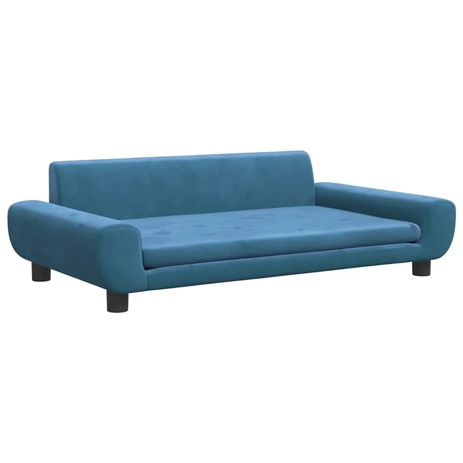 vidaXL Kindersofa Blau 100x54x33 cm Samt 3196379
