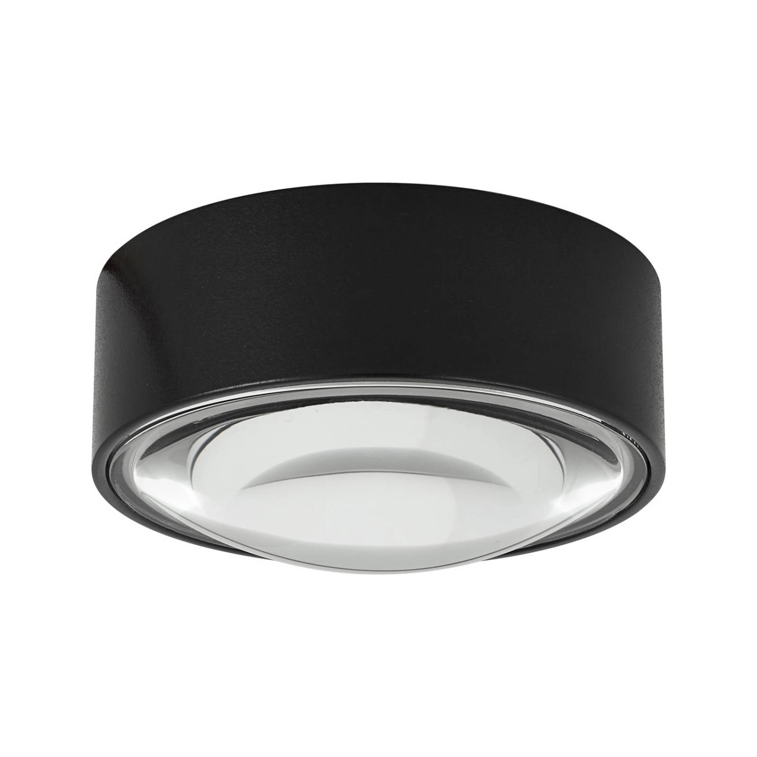 Lindby LED Deckenlampe Siaka 10038655 Modern in Schwarz aus Aluminium 1-flammig Badezimmerleuchte