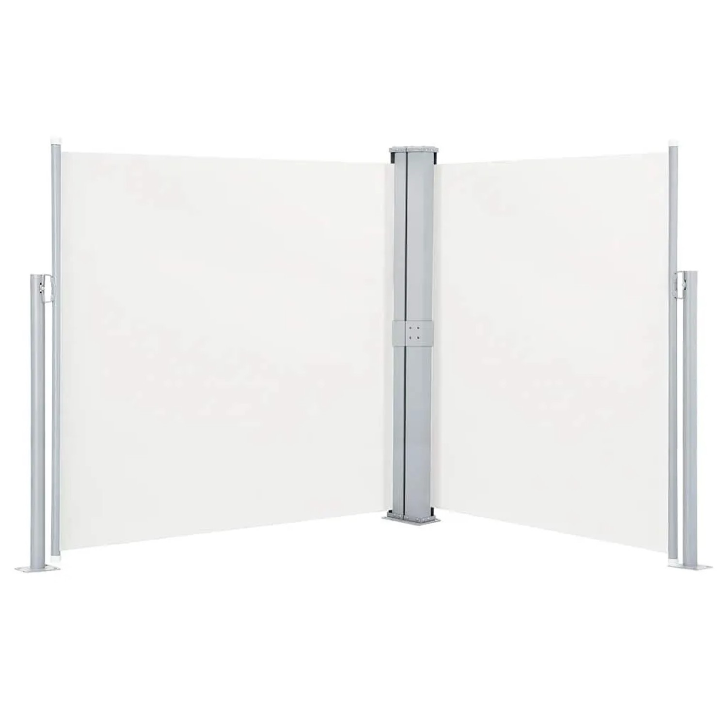 vidaXL Ausziehbare Seitenmarkise Creme 140 x 600 cm 48455