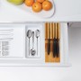 Relaxdays Messerorganizer Bambus Natur Schubladengeeignet für 5 Messer 3,5 cm x 11 cm x 39 cm 0,82 kg_5