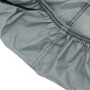 Detailaufnahme der grauen vidaXL Autoabdeckung für SUV, L, aus Vliesstoff mit elastischen Kanten.