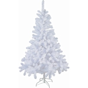 Künstlicher, weißer Weihnachtsbaum Skaland, 180 cm hoch, mit Ständer.