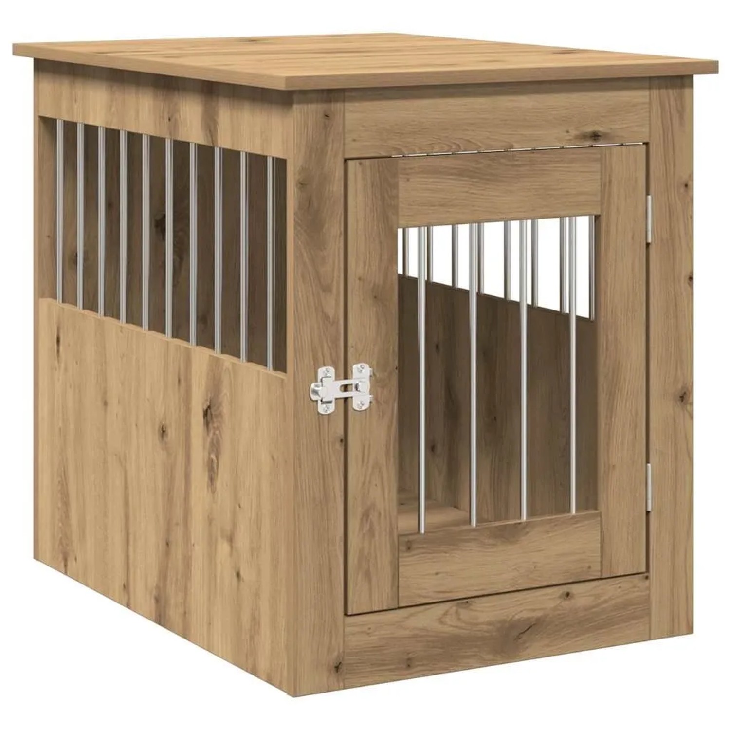 vidaXL Hundekäfig im Möbelstil Artisan-Eiche 55x75x65 cm Holzwerkstoff 857640