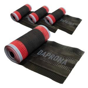 Daprona Firstrolle Alu Super Vent, 4 Rollen à 5m, schwarz, für die Dachfirst Abdichtung.