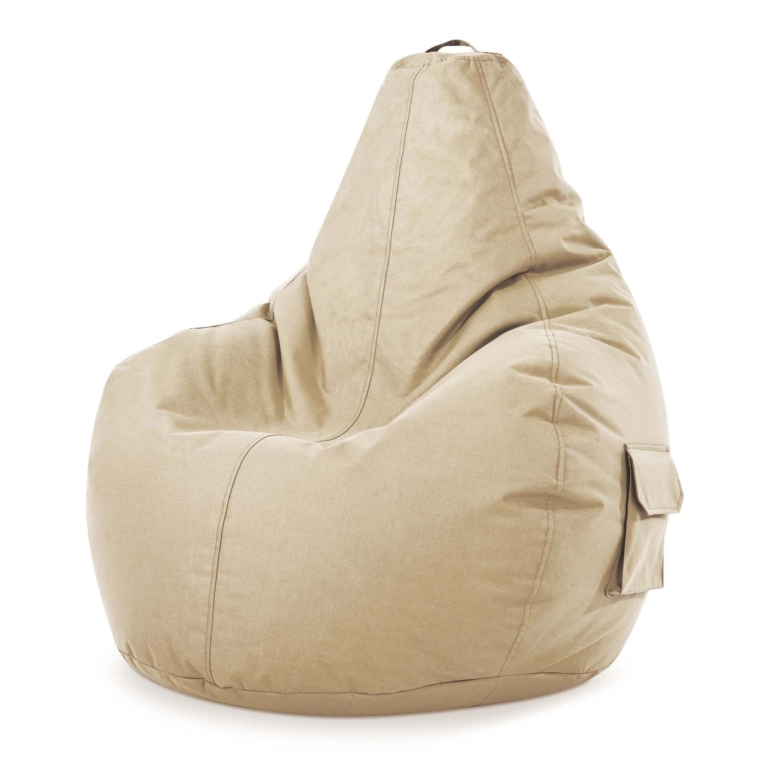 Green Bean Sitzsack Cozy 80 x 70 x 90 cm Wetterfest Waschbarer Bezug Beige
