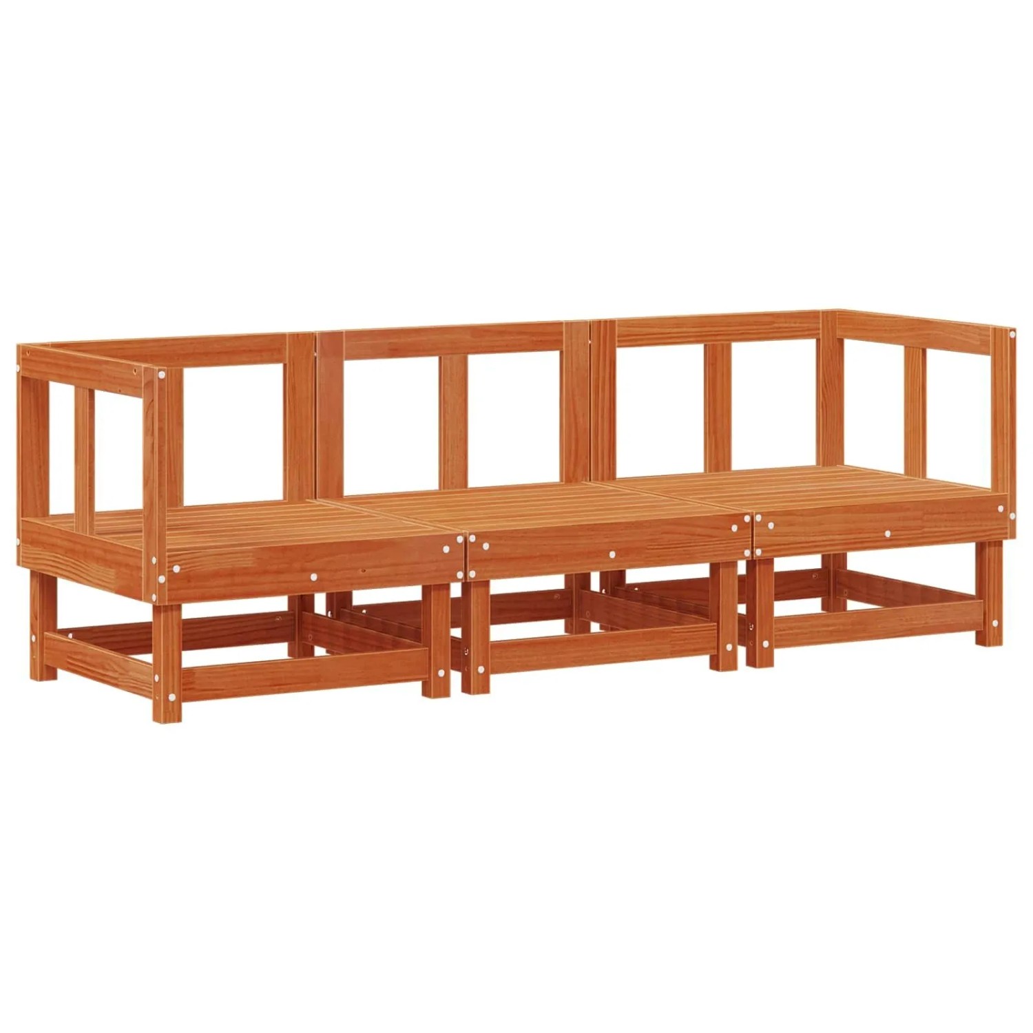 vidaXL Sectional Sofa Einheiten Wachsbraun 183 x 61 x 62 cm 865426