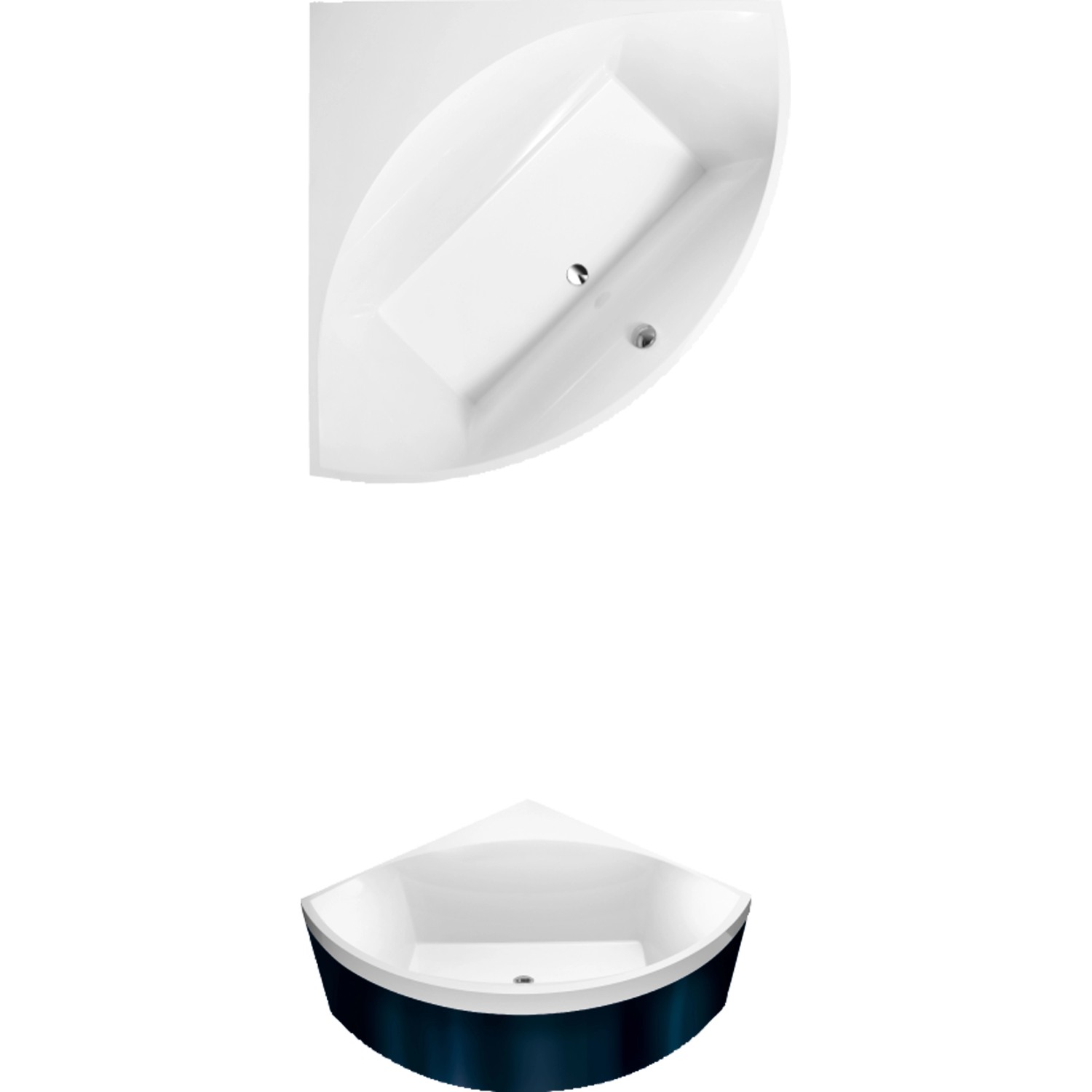 Villeroy & Boch Eck-Badewanne Squaro 145 cm x 145 cm Weiß Alpin