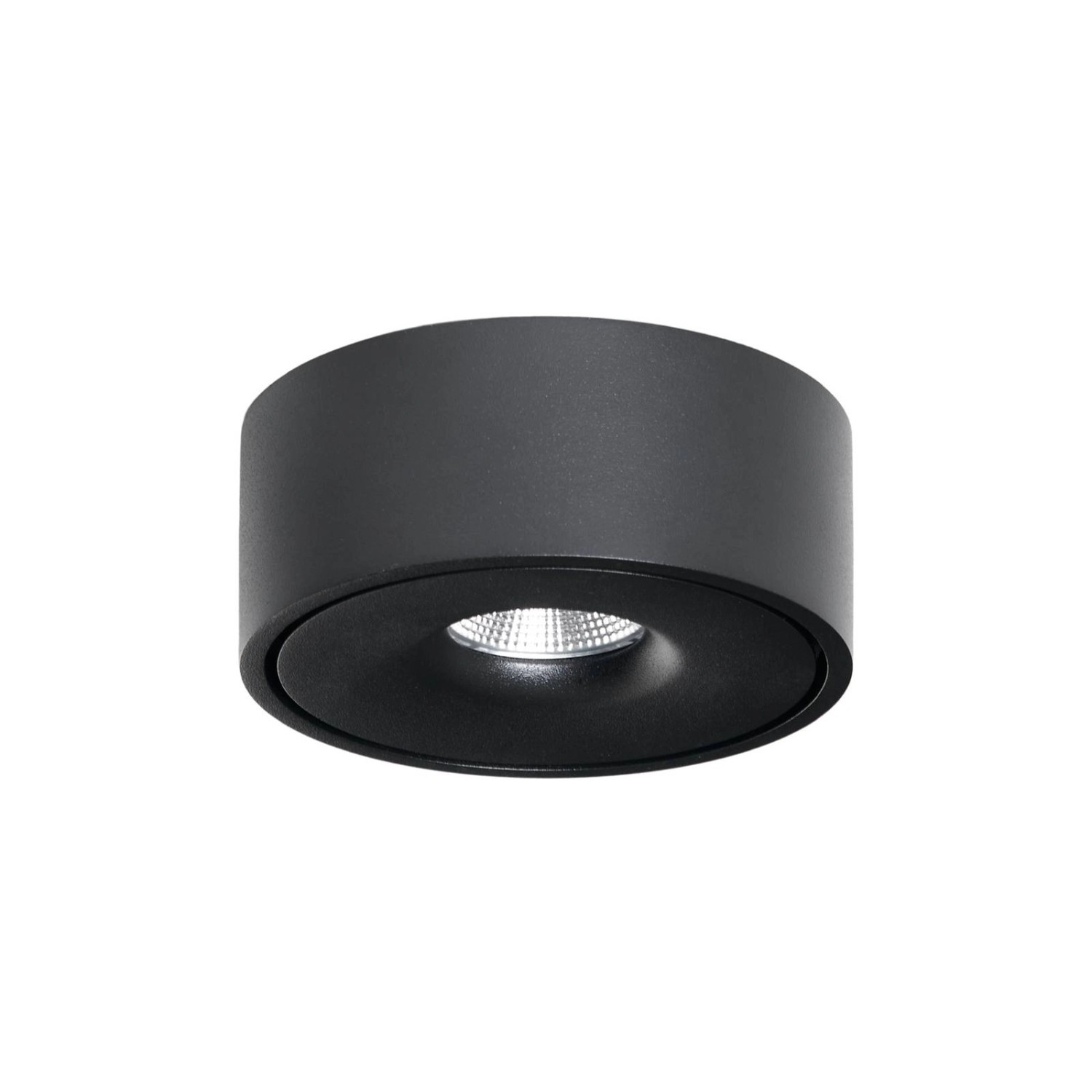 Arcchio LED Deckenleuchte Rotari 10001645 Modern in Schwarz aus Aluminium 1-flammig Wohnzimmerleuchte