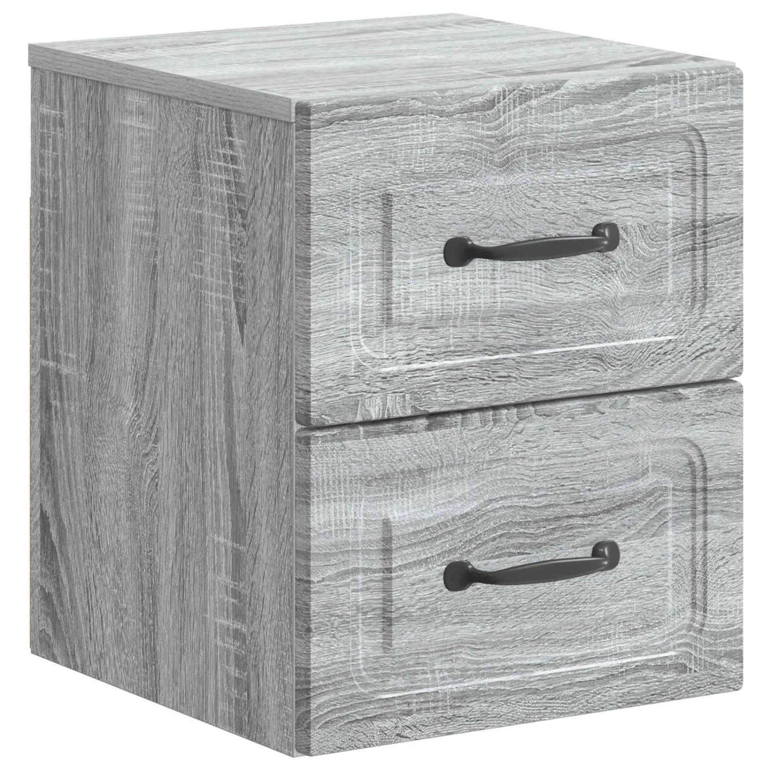 vidaXL Wandmontierter Nachttisch Graues Sonoma 34,5 x 33 x 40 cm 899327