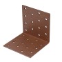 Alberts Duravis Lochplattenwinkel, rostbraun, 80x80x80 mm, zur stabilen Verbindung von Bauteilen.