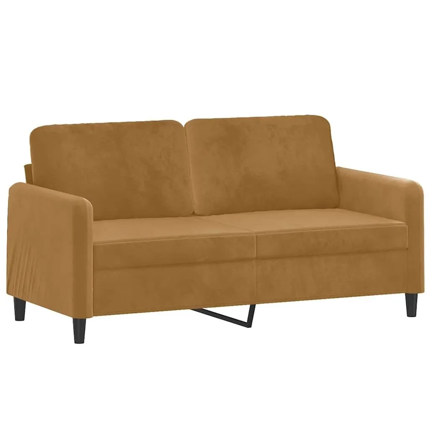 vidaXL 2-Sitzer-Sofa Braun 140 cm Samt 359449 günstig online kaufen