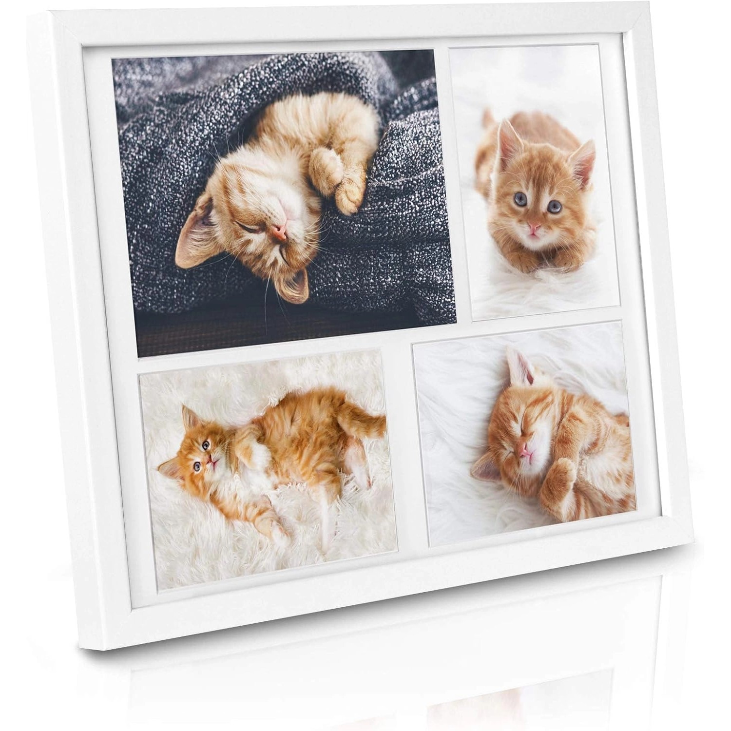 Bomoe Galeria Bilderrahmen 4 Bilder 15x21cm + 10x15cm Weiß 2tlg günstig online kaufen
