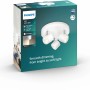 Verpackung des Philips LED-Spot 3er Star in Weiß. Deckenspot mit drei schwenkbaren Leuchten.