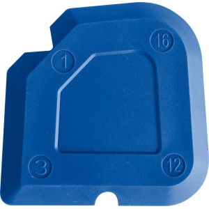 Blauer LUX Fugenglätter aus dem 5-teiligen Set für Fliesenarbeiten.