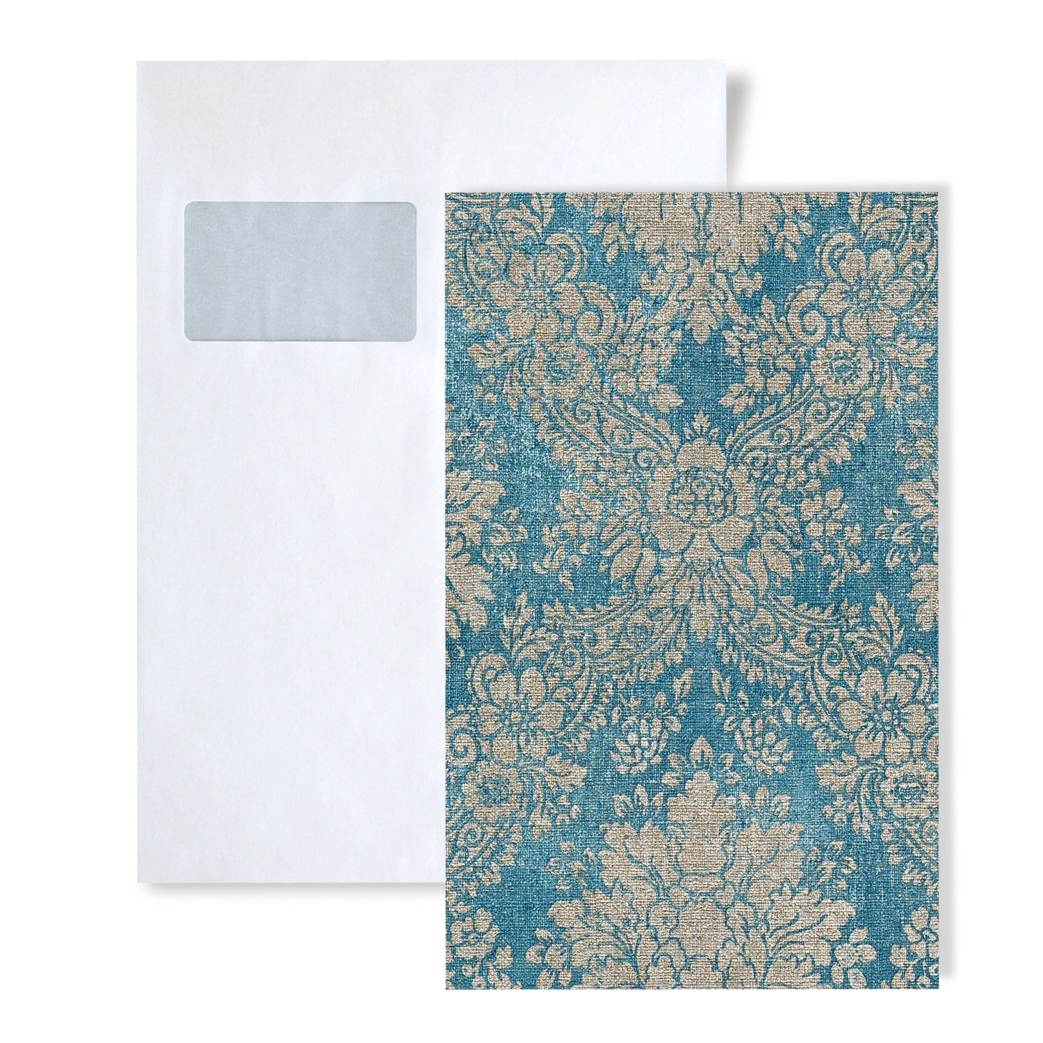 PROFHOME 1 MUSTERSTÜCK S-336075-GU DIN A4 MUSTER der Shabby Chic Tapete günstig online kaufen