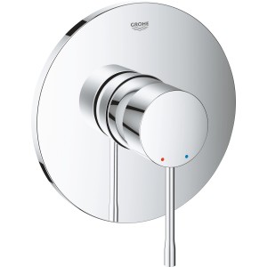 Grohe Essence Einhand-Brausebatterie in Chrom, Aufputz-Duscharmatur mit rundem Design.