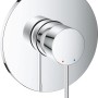 Grohe Essence Einhand-Brausebatterie in Chrom, Aufputz-Duscharmatur mit rundem Design.