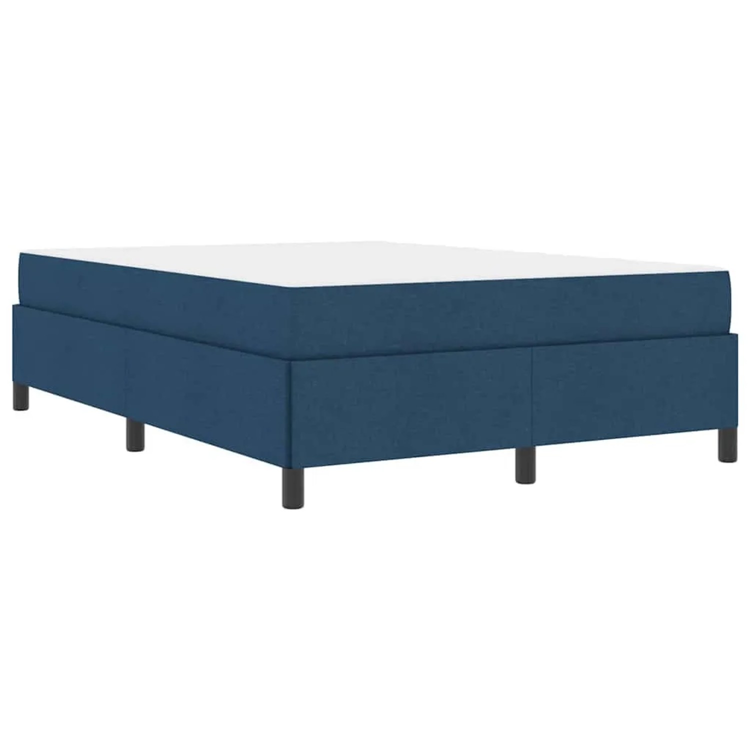 vidaXL Boxspringbett Blau 140 x 200 cm Stoff 3398870 günstig online kaufen
