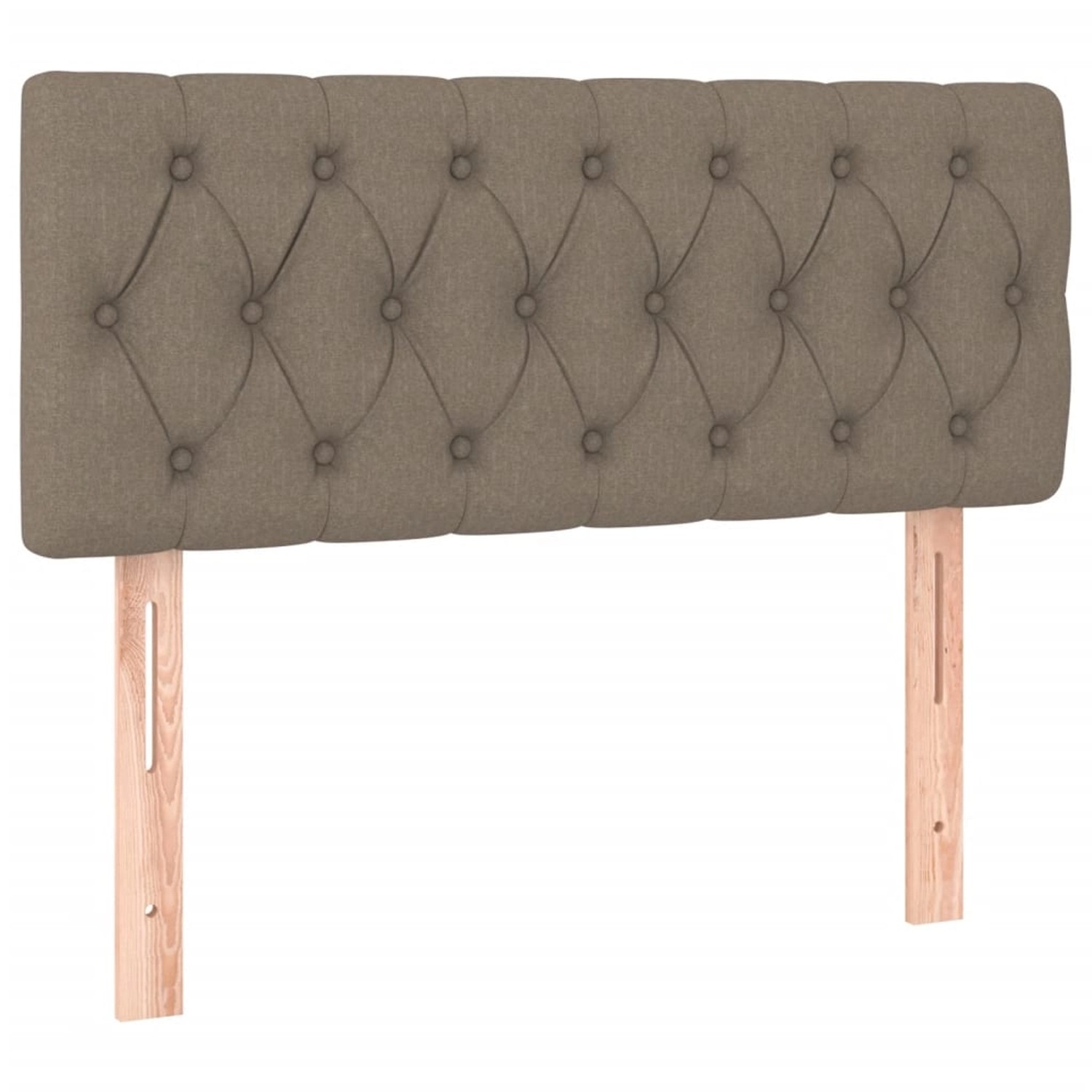 vidaXL LED Kopfteil Taupe 90x7x78/88 cm Stoff 3121934